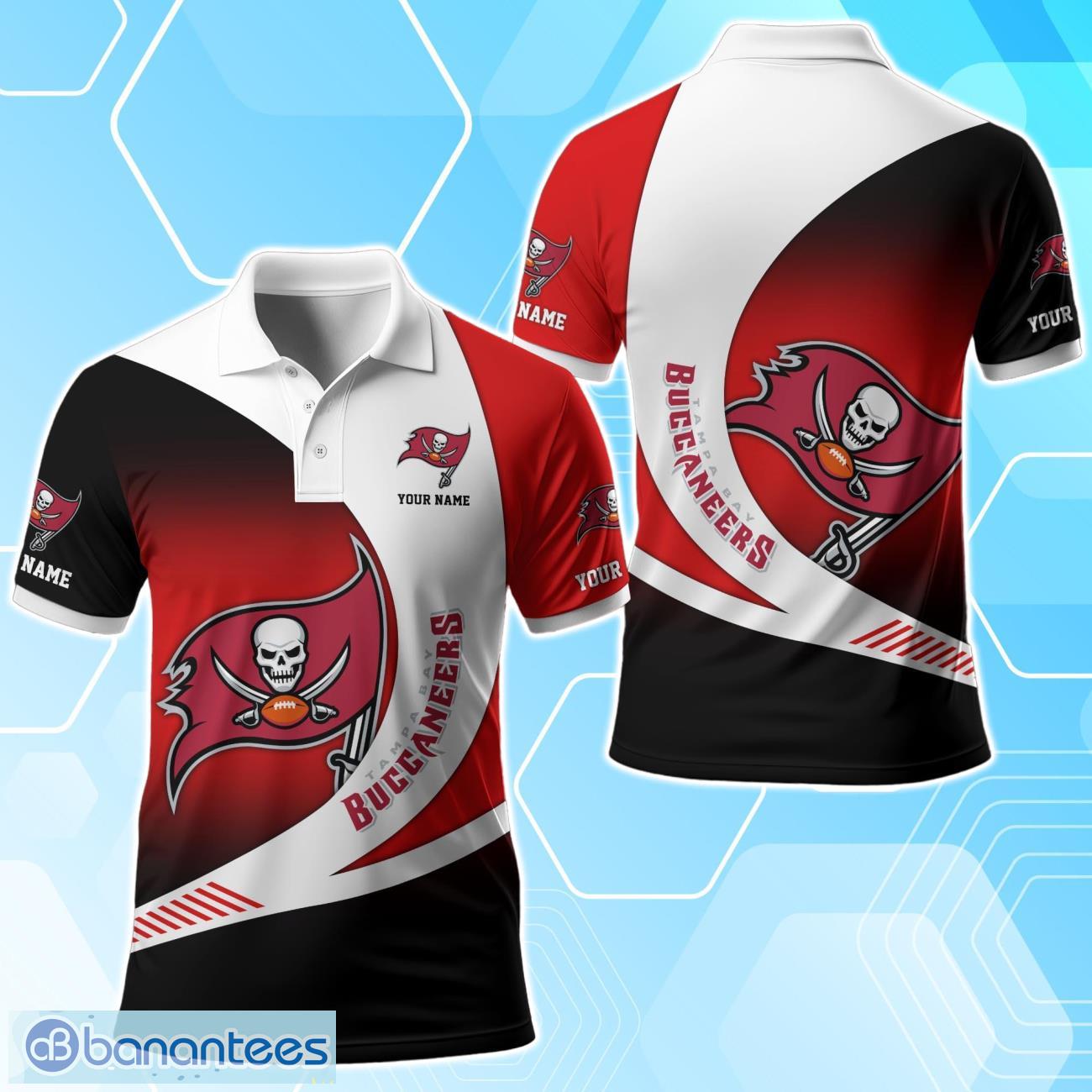 Tampa Bay Buccaneers Polo Shirt Custom Name Sport 3D Clothings For Fans Product Photo 1