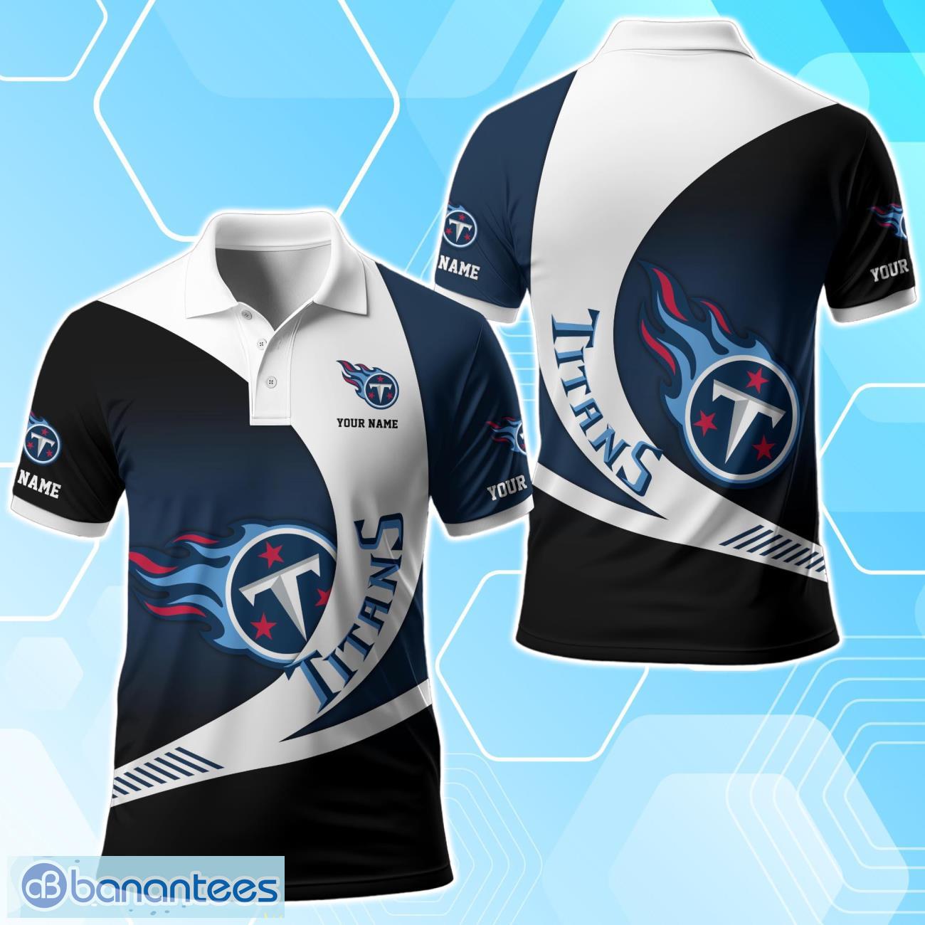 Tennessee Titans Polo Shirt Custom Name Sport 3D Clothings For Fans Product Photo 1