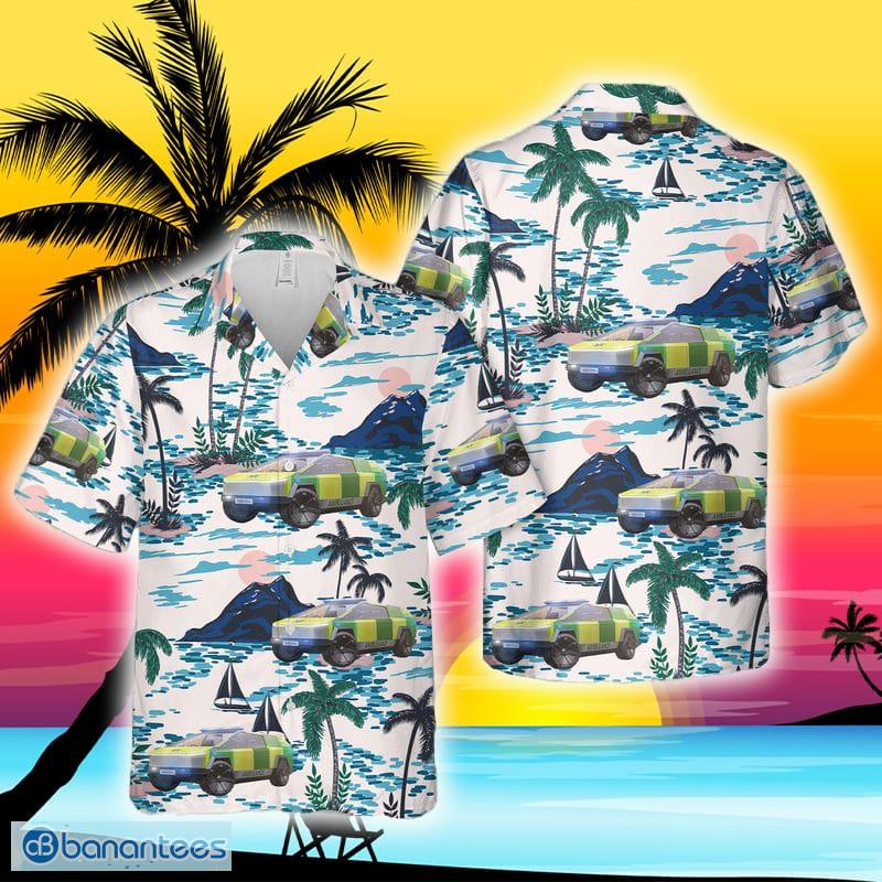 Tesla Cybertruck Ambulance Hawaiian Shirt - Banantees