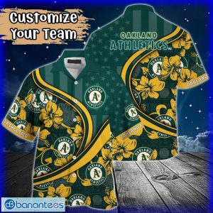 Custom Name or Team Name MLB Oakland Athletics Hawaiian Shirt 2024 Product Photo 1