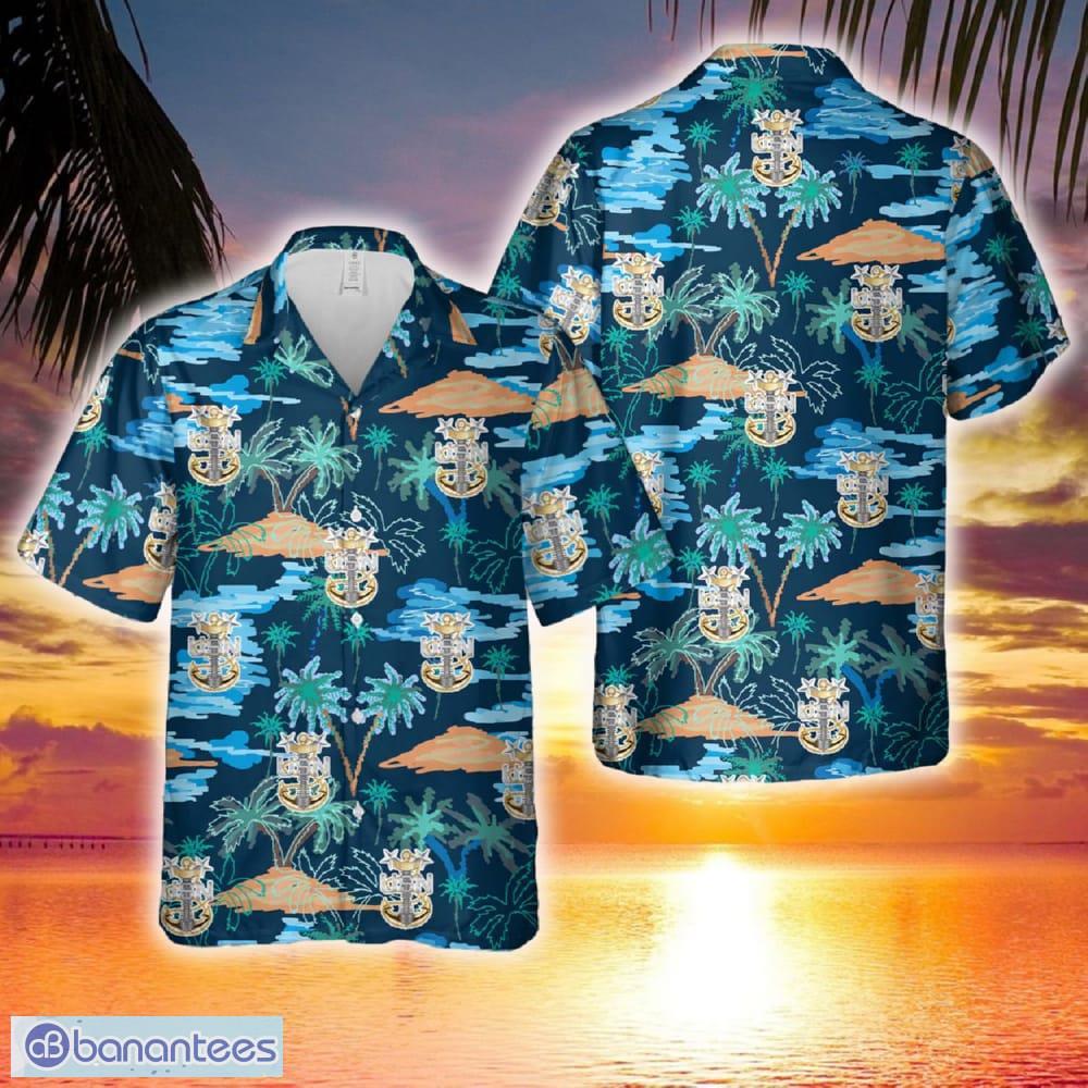 US Navy Master Chief Petty Officer Backbone Anchor Hawaiian Shirt Print ...