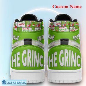 The Grinch Ho Ho Ho Custom Name Air Jordan High Top Shoes For Men Women Product Photo 3