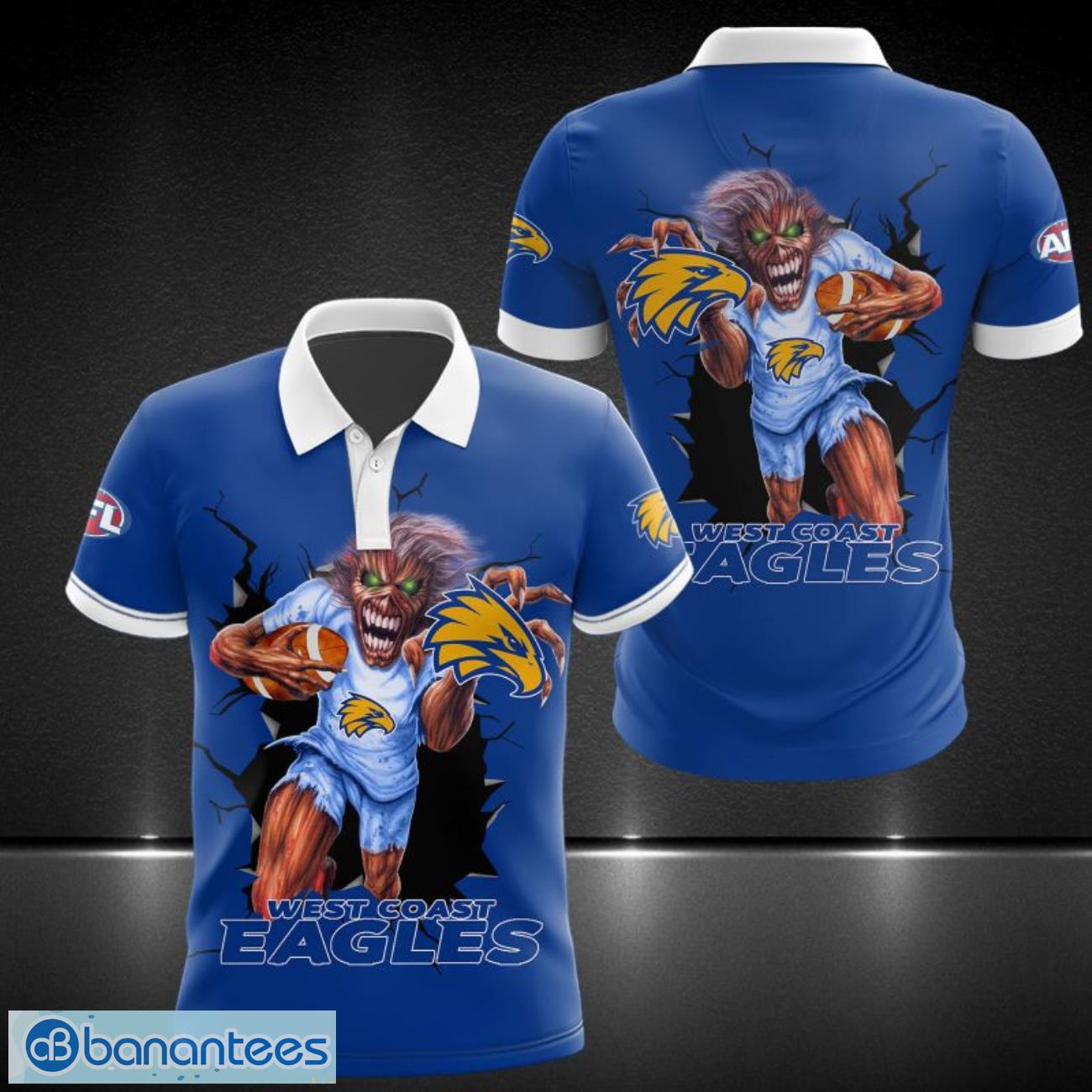 West Coast Eagles Printing 3D Polo Shirt Sport Fans Gift Trending