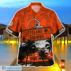 Cleveland Browns Logo Team Tropical Coconut Hawaii Shirt For Men And Women Product Photo 3
