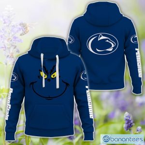 Penn State Nittany Lions Grinch Face All Over Printed 3D TShirt Sweatshirt Hoodie Unisex For Men And Women Product Photo 1