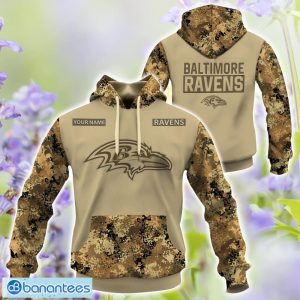 Baltimore Ravens Autumn season Hunting Gift 3D TShirt Sweatshirt Hoodie Zip Hoodie Custom Name For Fans Product Photo 1