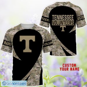 Tennessee Volunteers 3D Hoodie T-Shirt Sweatshirt Camo Pattern Veteran Custom Name Gift For Father's day Product Photo 2