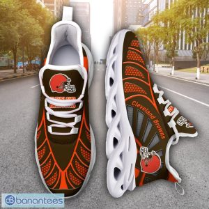 Cleveland Browns NFLNew Designs Black And White Clunky Shoes Max Soul Shoes Sport Season Gift Product Photo 6