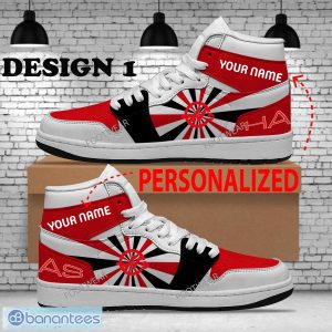 Custom Name F1 Racing MoneyGram Haas F1 Team Air Jordan 1 Hightop Sneakers For Men Women Fans Gift - F1 Racing MoneyGram Haas F1 Team Air Jordan 1 Hightop Sneakers Style 1