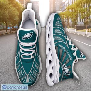 Philadelphia Eagles NFLNew Designs Black And White Clunky Shoes Max Soul Shoes Sport Season Gift Product Photo 6