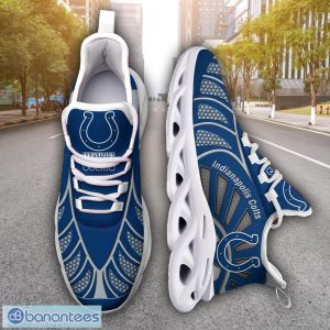 Indianapolis Colts NFLNew Designs Black And White Clunky Shoes Max Soul Shoes Sport Season Gift Product Photo 6