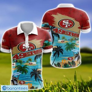 San Francisco 49ers Tropical Beach Pattern 3D Polo Shirt For Fans Product Photo 1