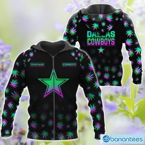 Dallas Cowboys Personalized Name Weed pattern All Over Printed 3D TShirt Hoodie Sweatshirt Product Photo 4