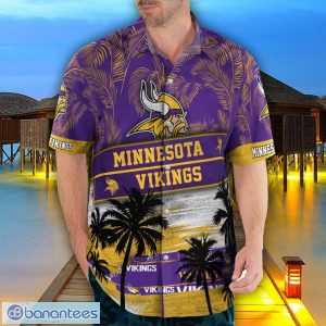 Minnesota Vikings Logo Team Tropical Coconut Hawaii Shirt For Men And Women Product Photo 4