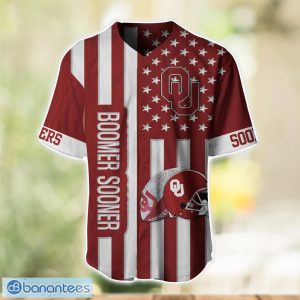 Oklahoma Sooners Custom Name and Number NCAA Baseball Jersey Shirt Product Photo 2