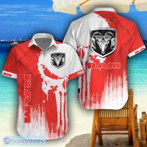 Ram truck 3D Printing Hawaiian Shirt Summer Beach Shirt For Fans Custom Name Product Photo 1