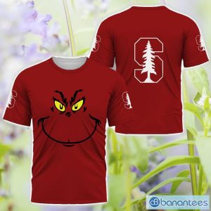 Stanford Cardinal Grinch Face All Over Printed 3D TShirt Sweatshirt Hoodie Unisex For Men And Women Product Photo 3
