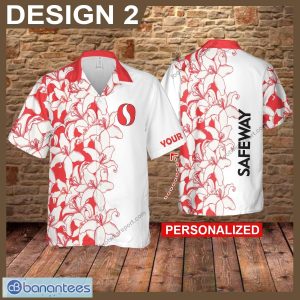 Custom Name Safeway Flower Brand Logo 3D Hawaiian Shirt Beach For Men Women - Safeway Flower Brand Logo 3D Hawaiian Shirt Design 2