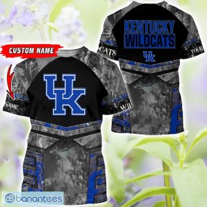 Kentucky Wildcats Grey Black Hunting 3D T-Shirt Hoodie Sweatshirt Zip Hoodie Custom Name Product Photo 3