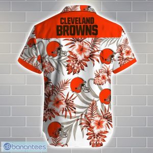 Cleveland BrownsTeam Logo Tropical 3D Hawaiian Shirt Big Fans Gift Product Photo 3