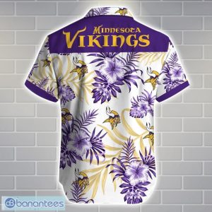 Minnesota VikingsTeam Logo Tropical 3D Hawaiian Shirt Big Fans Gift Product Photo 3