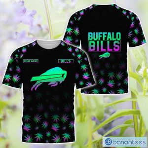 Buffalo Bills Personalized Name Weed pattern All Over Printed 3D TShirt Hoodie Sweatshirt Product Photo 3