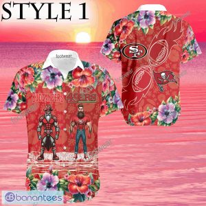 Tampa Bay Buccaneers VS NFL San Francisco 49ers Mascot Designer New AOP  Hawaiian Shirt Men And Women Gift - Banantees