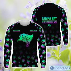 Tampa Bay Buccaneers Personalized Name Weed pattern All Over Printed 3D TShirt Hoodie Sweatshirt Product Photo 2