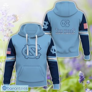 North Carolina Tar Heels Logo Team 3D T-Shirt Sweatshirt Hoodie Zip Hoodie For Men Women Product Photo 1