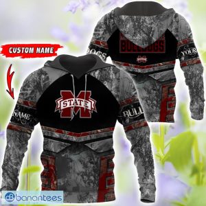 Mississippi State Bulldogs Grey Black Hunting 3D T-Shirt Hoodie Sweatshirt Zip Hoodie Custom Name Product Photo 1