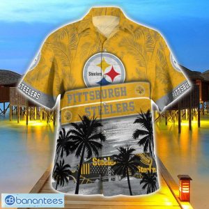 Pittsburgh Steelers Logo Team Tropical Coconut Hawaii Shirt For Men And Women Product Photo 3