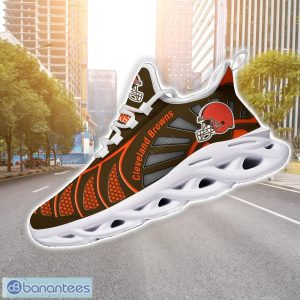 Cleveland Browns NFLNew Designs Black And White Clunky Shoes Max Soul Shoes Sport Season Gift Product Photo 5