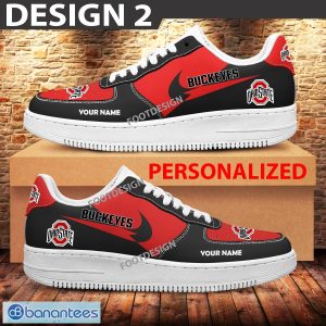 Custom Name Ohio State Buckeyes Teams Air Force 1 Shoes Design Gift AF1 Sneaker For Fans - Ohio State Buckeyes Air Force 1 Sneaker Personalized Style 2