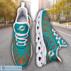 Miami Dolphins NFLNew Designs Black And White Clunky Shoes Max Soul Shoes Sport Season Gift Product Photo 6