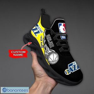 Personalized Name Utah Jazz Fireball Personalized Sneakers Max Soul Shoes Product Photo 2