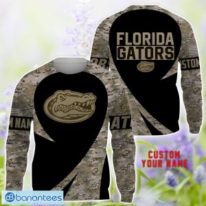 Florida Gators 3D Hoodie T-Shirt Sweatshirt Camo Pattern Veteran Custom Name Gift For Father's day Product Photo 3