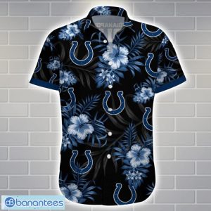 Indianapolis ColtsTeam Logo Tropical 3D Hawaiian Shirt Big Fans Gift Product Photo 2