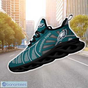 Philadelphia Eagles NFLNew Designs Black And White Clunky Shoes Max Soul Shoes Sport Season Gift Product Photo 3
