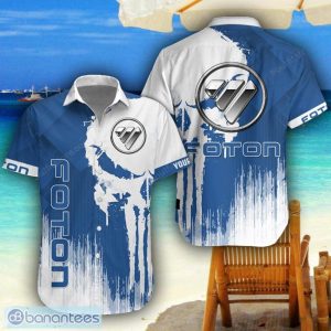 Foton 3D Printing Hawaiian Shirt Summer Beach Shirt For Fans Custom Name Product Photo 1