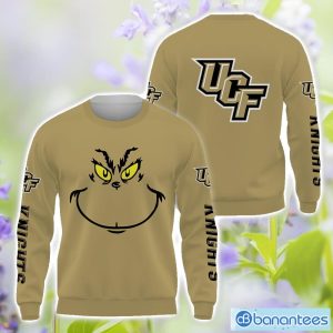 UCF Knights Grinch Face All Over Printed 3D TShirt Sweatshirt Hoodie Unisex For Men And Women Product Photo 2