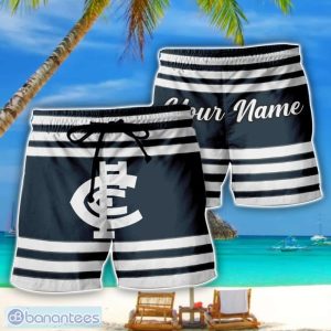 Carlton Blues AFL Beach Shorts Personalized Name Summer Product Photo 1