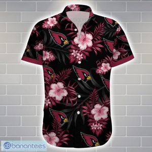 Arizona CardinalsTeam Logo Tropical 3D Hawaiian Shirt Big Fans Gift Product Photo 2