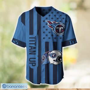 Tennessee Titans Custom Name and Number Baseball Jersey Shirt Product Photo 2