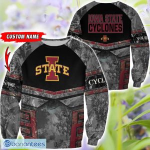 Iowa State Cyclones Grey Black Hunting 3D T-Shirt Hoodie Sweatshirt Zip Hoodie Custom Name Product Photo 2