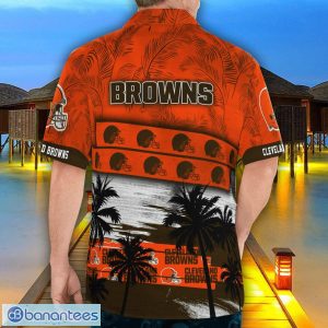 Cleveland Browns Logo Team Tropical Coconut Hawaii Shirt For Men And Women Product Photo 2
