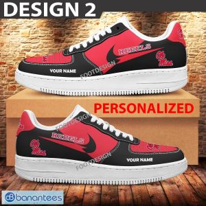 Custom Name Ole Miss Rebels Teams Air Force 1 Shoes Design Gift AF1 Sneaker For Fans - Ole Miss Rebels Air Force 1 Sneaker Personalized Style 2