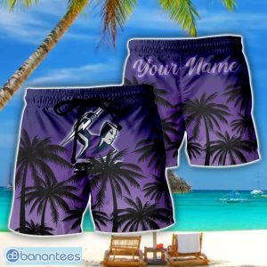 Melbourne Storm NRL Coconut Pattern Tropical Beach Shorts For Mens Personalized Name Product Photo 1