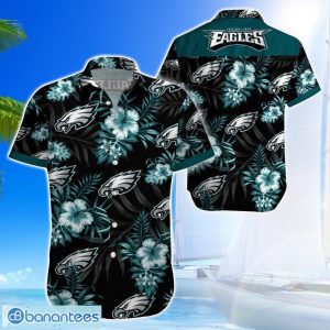 Philadelphia EaglesTeam Logo Tropical 3D Hawaiian Shirt Big Fans Gift Product Photo 1