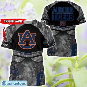 Auburn Tigers Grey Black Hunting 3D T-Shirt Hoodie Sweatshirt Zip Hoodie Custom Name Product Photo 3