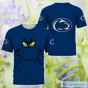 Penn State Nittany Lions Grinch Face All Over Printed 3D TShirt Sweatshirt Hoodie Unisex For Men And Women Product Photo 3